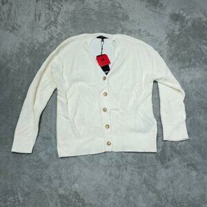 Hudson Los Angeles Womens Cotton Buttondown Cardigan Sweater Size M 6653